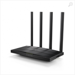 TP-LINK Archer C6U AC1200 Dual-Band Wi-Fi Router SPEED: 300 Mbps at 2.4 GHz + 867 Mbps at 5 GHz SPEC: 4× Antennas, 1× Gigabit WAN Port + 4× Gigabit